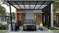 8 Inspirasi Carport Minimalis untuk 1 Mobil 2 Motor di Lahan Sempit 2025