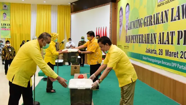 Partai Golkar meluncurkan aksi gerakan Golkar Peduli Lawan Covid-19.