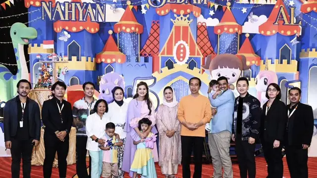 Keluarga Kahiyang Ayu Rayakan Ulang Tahun Ketiga Anaknya