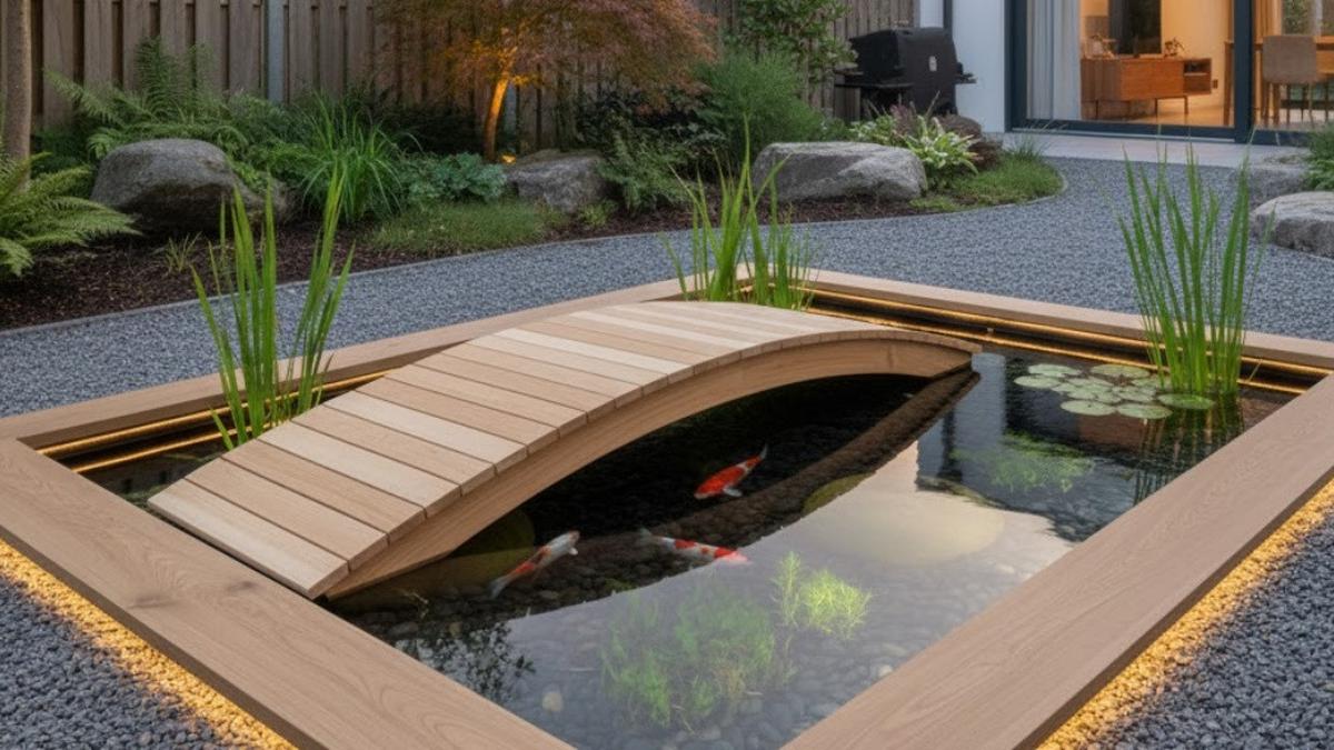 7 Desain Kolam Ikan Minimalis dengan Tanaman Air dan Pencahayaan LED, Asri Bikin Rileks