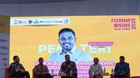 Menteri UMKM, Maman Abdurrahman saat berbicara di acara HIPMI Jember. (Istimewa)