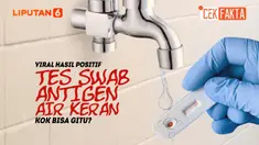 Thumbnail Viral Hasil Positif Tes Swab Antigen Air Keran. Kok Bisa Gitu?