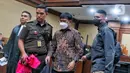 Mantan Menteri Komunikasi dan Informatika (Menkominfo) Johnny G. Plate saat mengikuti persidangan di Gedung Pengadilan Tindak Pidana Korupsi (Tipikor) Jakarta Pusat, Selasa (4/7/2023). Pada persidangan kali ini, Johnny G. Plate menyampaikan nota keberatan atas dakwaan Jaksa Penuntut Umum (JPU) dari Kejaksaan Agung (Kejagung). (Liputan6.com/Angga Yuniar)