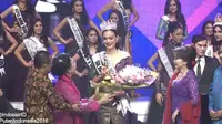 Kezia Roslin dari Sulawesi Utara berhasil keluar jadi pemenang Puteri Indonesia 2016.