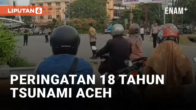 Sirine Peringatan 18 Tahun Tsunami Menggema di Aceh