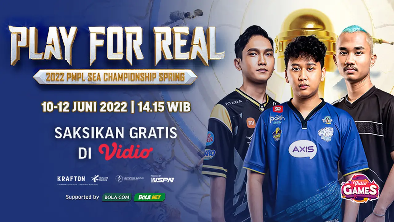 Mulai 10-12 Juni, Yuk Tonton Live Streaming PMPL Sea Championship Spring 2022 di Vidio
