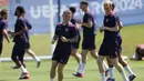 Inggris dalam tren positif di Euro 2024. Mereka belum pernah kalah, meski tiga kali bermain imbang di waktu normal melawan Denmark, Slovakia, dan Swiss. (Adrian DENNIS / AFP)