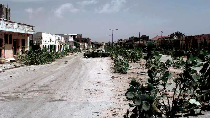 Lokasi Pertempuran Mogadishu, Somalia, 1993 (Wikimedia Commons)
