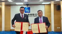 PT PLN (Persero) menandatangani Memorandum of Understanding (MoU) dengan salah satu lembaga pembiayaan dan penjaminan investasi asal China, Sinosure. (Dok. PLN)