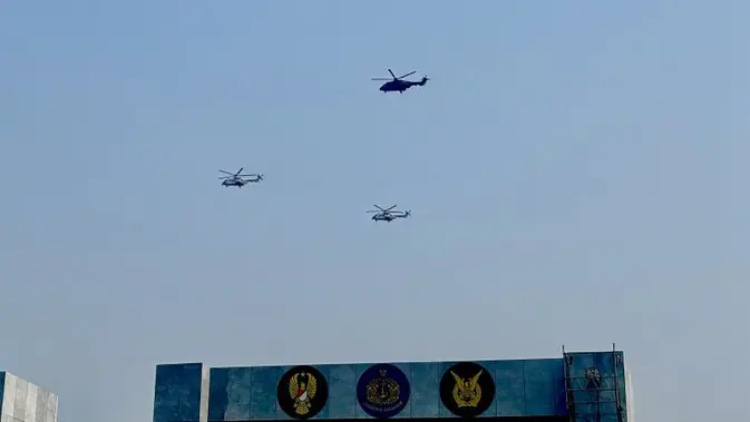 Formasi Udara Cilangkap: Saat Helikopter Prabowo Dikawal Dua Burung Besi TNI