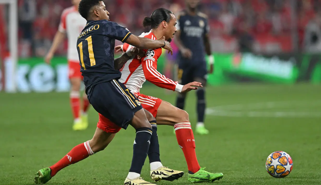 Pertandingan semifinal leg kedua Real Madrid vs Bayern Munchen bakal berjalan pada 9 Mei mendatang. (KERSTIN JOENSSON / AFP)