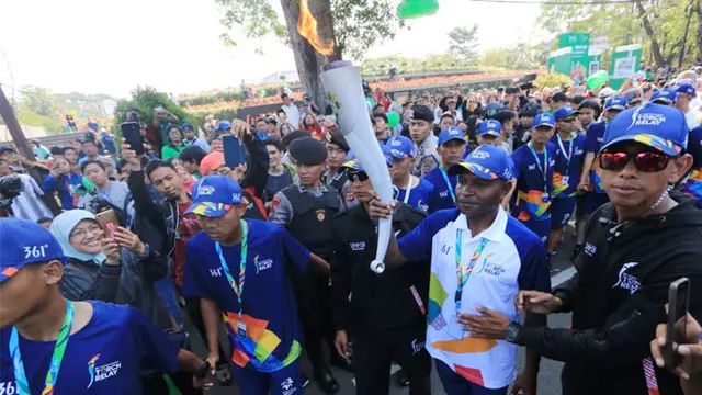 Konvoi Driver GRAB Meriahkan Kirab Obor ASIAN GAMES 2018 di Kota Kembang