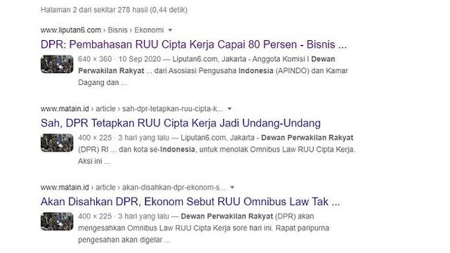 Cek Fakta Foto Ini Bukan Menggambarkan Suasana Usai Pengesahan Uu Omnibus Law Cipta Kerja Cek Fakta Liputan6 Com