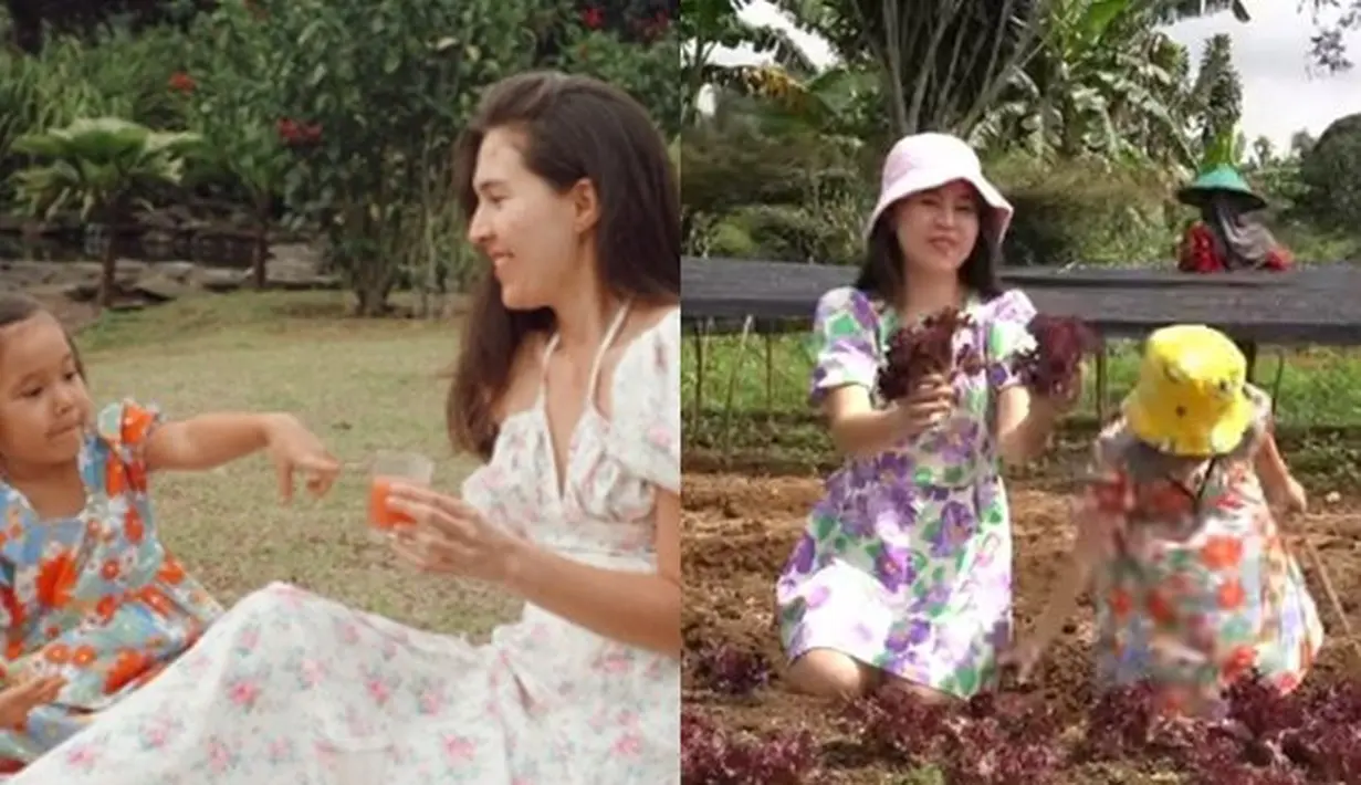 Olivia Jensen mengajak putrinya Aurora Jensen Purnama berkebun. Ibu dan anak ini terlihat begitu menikmati waktu kebersamaan mereka.
(instagram.com/oliviajensen)