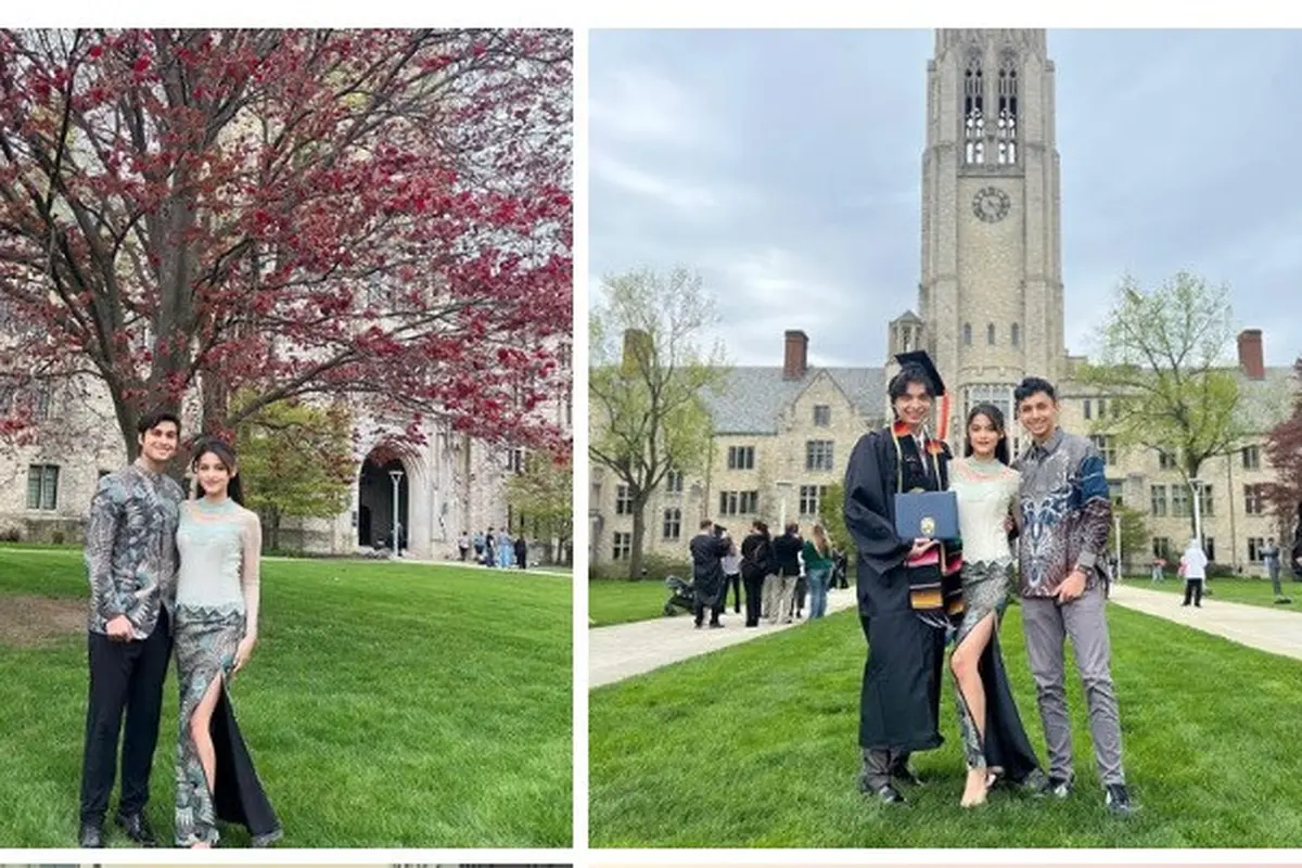Ditemani Cinta Brian, Callista Arum hadiri wisuda sang kakak di Amerika (Foto: instagram callistarum)
