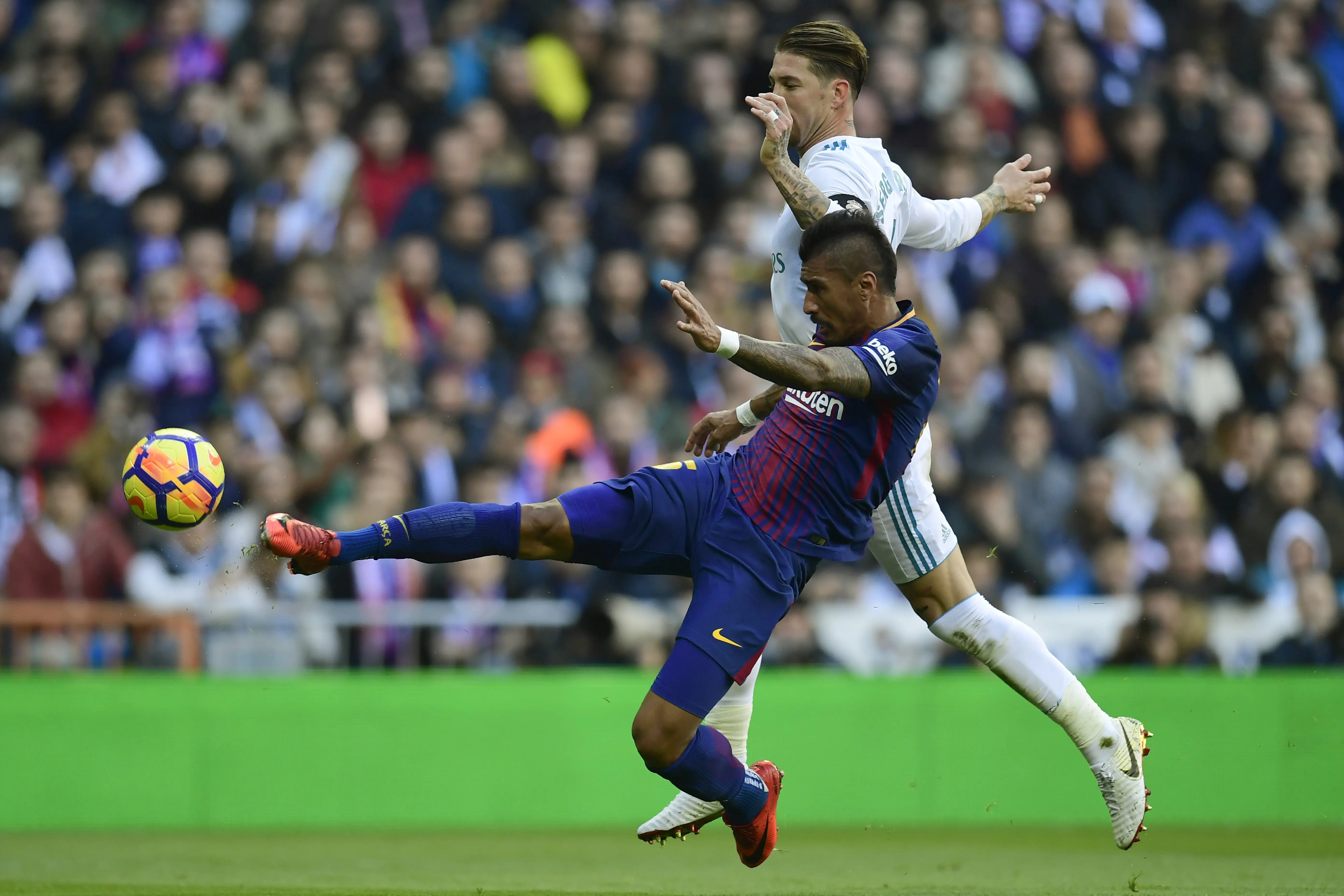 Paulinho tampil bagus di El Clasico antara Real Madrid vs Barcelona ( JAVIER SORIANO / AFP)