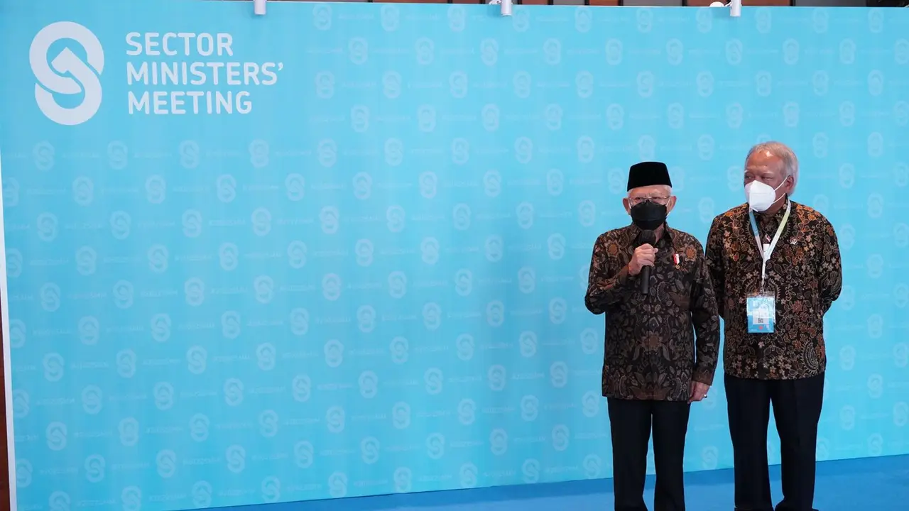Wakil Presiden (Wapres) Ma’ruf Amin membuka helatan Sector Minister's Meeting (SMM) Sanitation and Water for All (SWA) 2022, yang diselenggarakan pada 18-19 Mei 2022 di Jakarta.