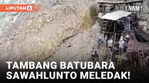 VIDEO: Tambang Batubara Sawahlunto Meledak, 12 Pekerja Tertimbun