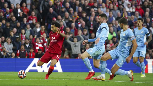 FOTO: Liverpool Gagal Raih Poin Penuh Lawan Manchester City