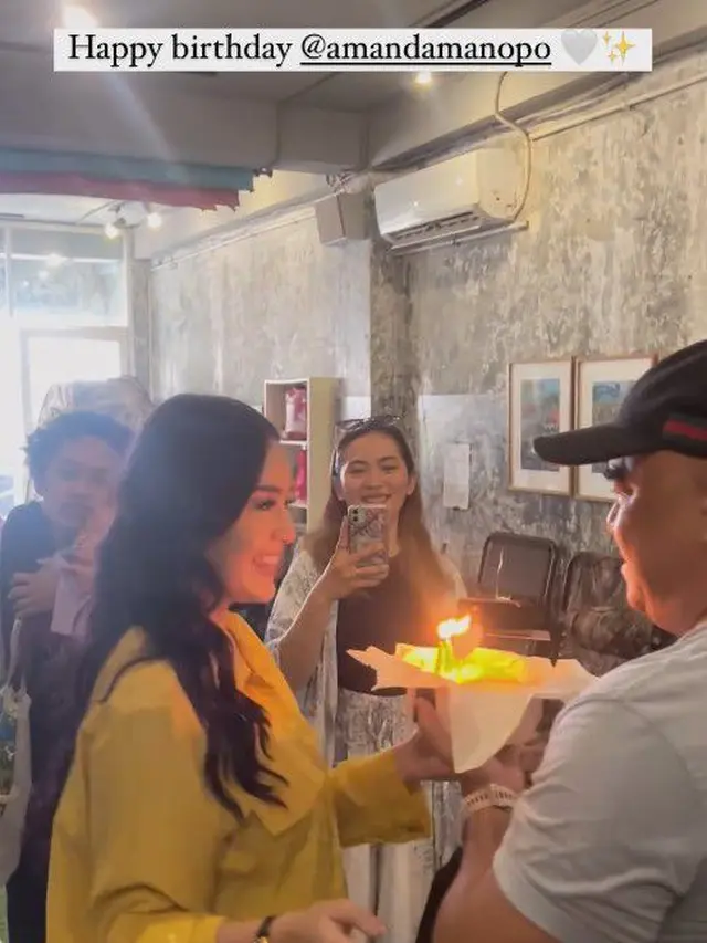 6 Potret Amanda Manopo yang Ulang Tahun ke 24, Dapat Kejutan dari Ayah