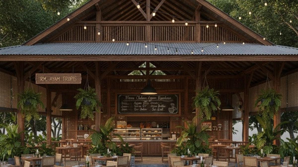 8 Ide Desain Warung Olahan Ayam Rumahan yang Selalu Ramai Pembeli, Nyaman dan Estetik