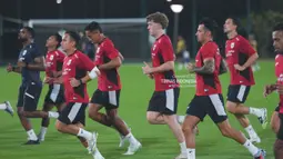 Skuad Garuda itu terus memanaskan mesin sebelum berkancah dalam Grup B putaran keempat Kualifikasi Piala Dunia 2026 Zona Asia di Arab Saudi. (Dok. Timnas Indonesia)
