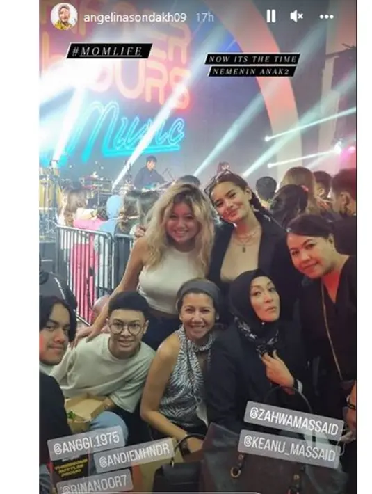Momen manis Angelina Sondakh hangout bareng buah hatinya. (Sumber: Instagram/angelinasondakh09)