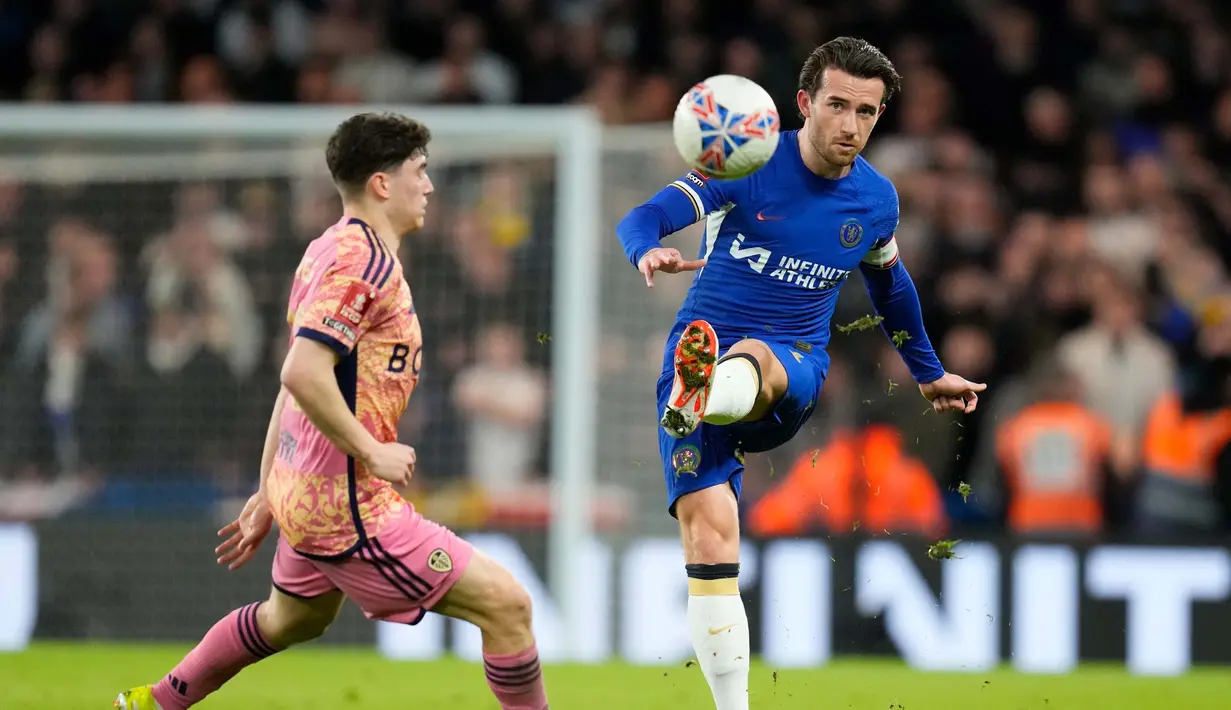 Gol Conor Gallagher di penghujung laga memastikan langkah Chelsea ke babak selanjutnya. (AP Photo/Kirsty Wigglesworth)