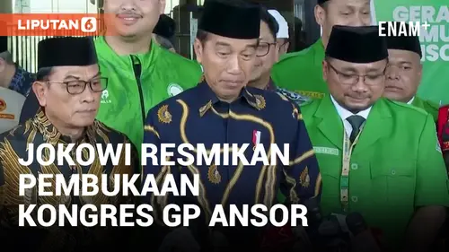VIDEO: Resmikan Kongres GP Ansor, Jokowi: Unik!