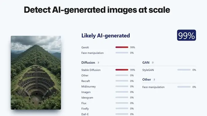 <p>Gambar tangkapan layar penelusuran foto menggunakan sighengine.com.</p>