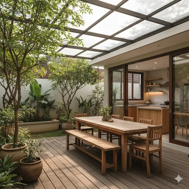 Model Dapur Belakang Rumah. Gemini