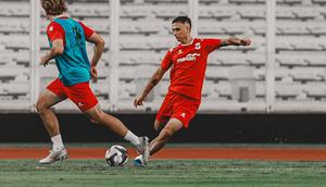 Eliano Reijnders telah berkumpul bersama skuad Timnas Indonesia jelang FIFA Series 2026. (Dok. Instagram/Eliano Reijnders)