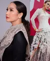 Lihat di sini penampilan para artis dari Nagita Slavina hingga Luna Maya pakai wastra dan rancangan desainer lokal.