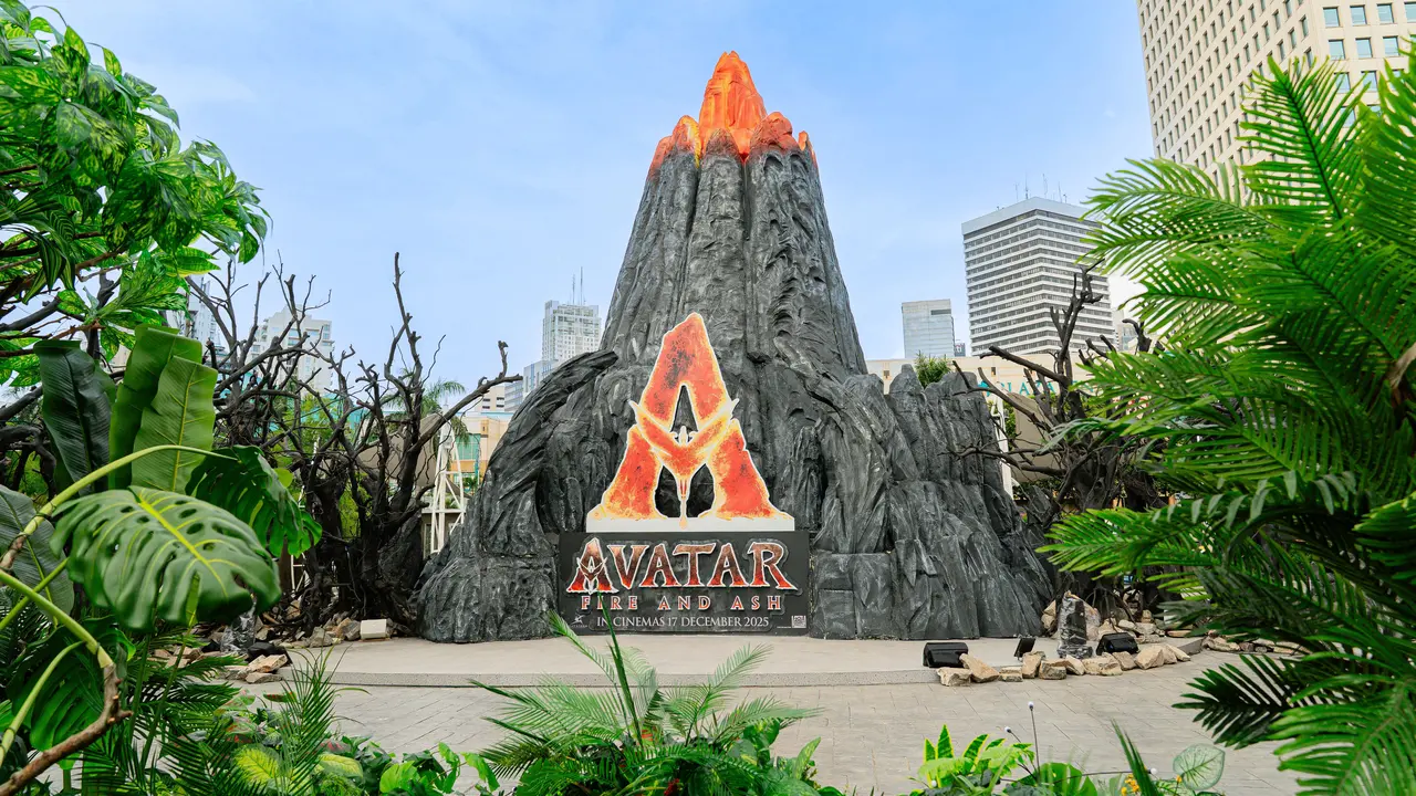 Instalasi interaktif untuk menyambut perilisan film Avatar Fire and Ash
