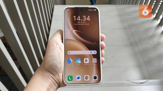 Tampilan bodi depan Vivo X300 Pro (Liputan6.com/Arief Ferdian Maulana)