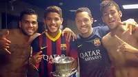 Foto Bahagia Neymar Selepas Juara Piala Super Spanyol