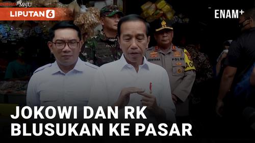 VIDEO: Blusukan ke Pasar Tradisional, Jokowi dan Ridwan Kamil Cek Harga Jelang Nataru