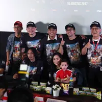 Film Rafathar Movie turut dibintangi Raffi Ahmad, Nagita Slavina, Arie Untung, Babe Chabita, Ence Bagus dan banyak lainnya. Film ini rencananya akan dirilis pada 10 Agustus mendatang. (Nurwahyunan/Bintang.com)