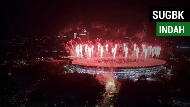 Berita video momen keindahan SUGBK (Stadion Utama Gelora Bung Karno), Senayan, yang gemerlap pada saat pembukaan Asian Games 2018, Sabtu (18/8/2018).