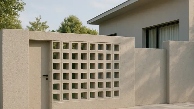 Model Pagar Tembok Plester Kasar