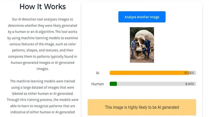 <p>Gambar tangkapan layar penelusuran foto menggunakan situs isitai.com.</p>