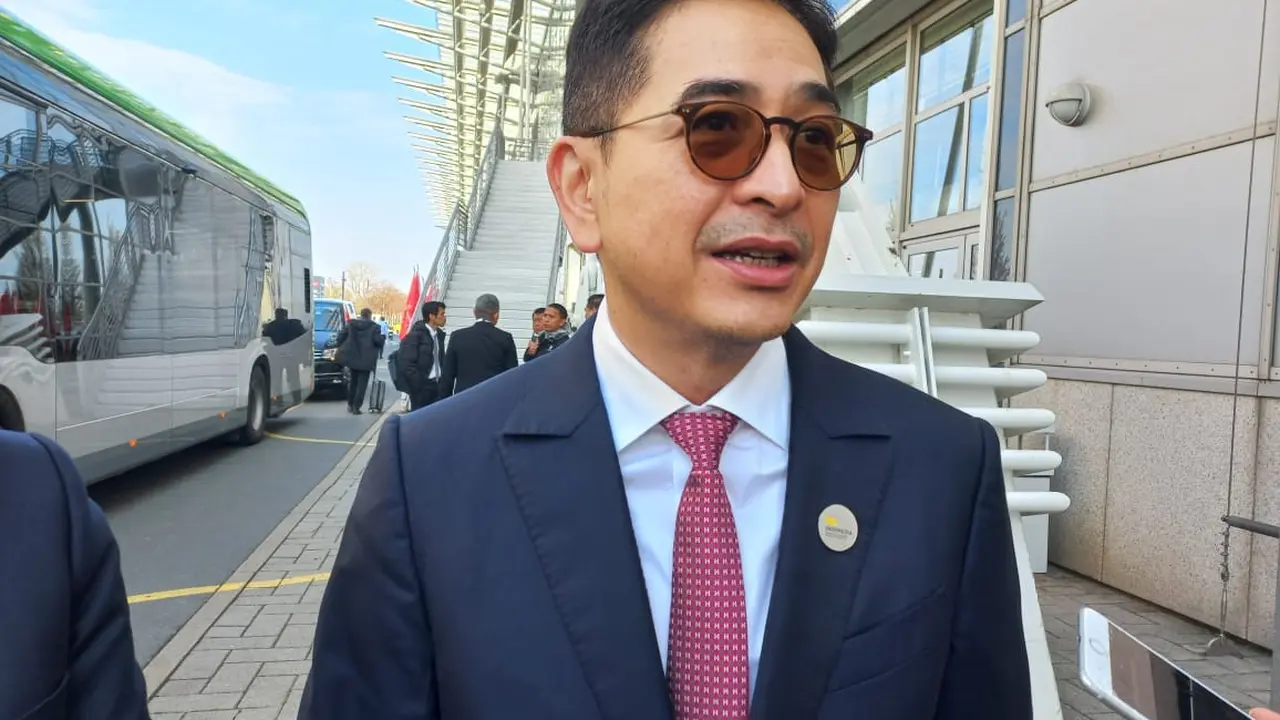 Ketua Umum Kadin Indonesia Arsjad Rasjid di ajang Hannover Messe 2023.