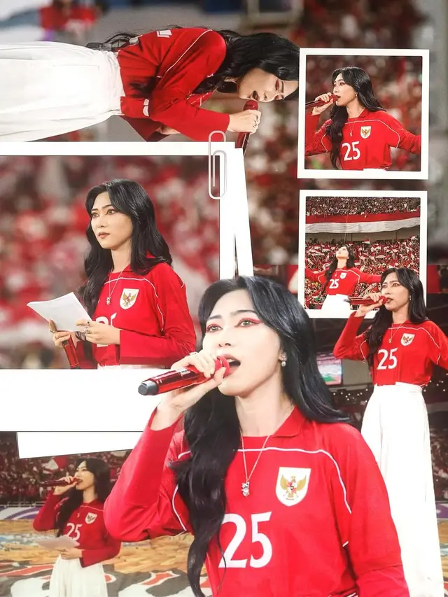 5 Potret Memukau Isyana Sarasvati di GBK, Jadi Opening Act Indonesia Vs Bahrain
