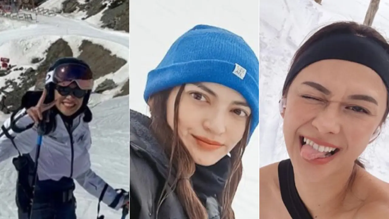 OOTD Artis Tanah Air Main Ski