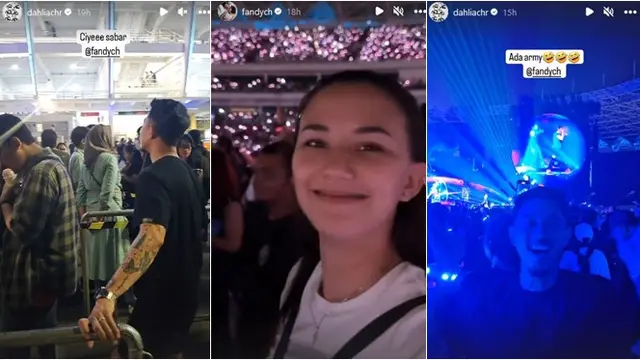 9 Potret Pasangan Artis Nonton Konser Coldplay di Jakarta, Bak Masa Pacaran