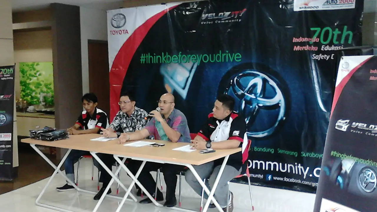 Press Conference Kampanye Safety Driving Veloz Community