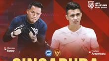 Piala AFF - Duel Kiper - Singapura Vs Timnas Indonesia - Hassan Sunny Vs Nadeo Argawinata (Bola.com/Adreanus Titus)