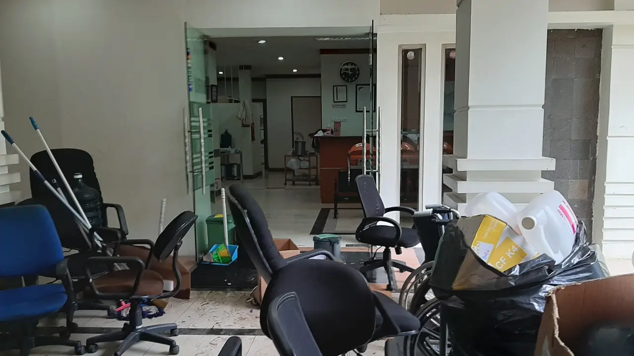 Kondisi salah satu sudut ruangan di Departemen Radio terapi, Departemen penyakit dalam, dan Departemen Radiologi RSCM. (Liputan6.com/Ady Anugrahadi)
