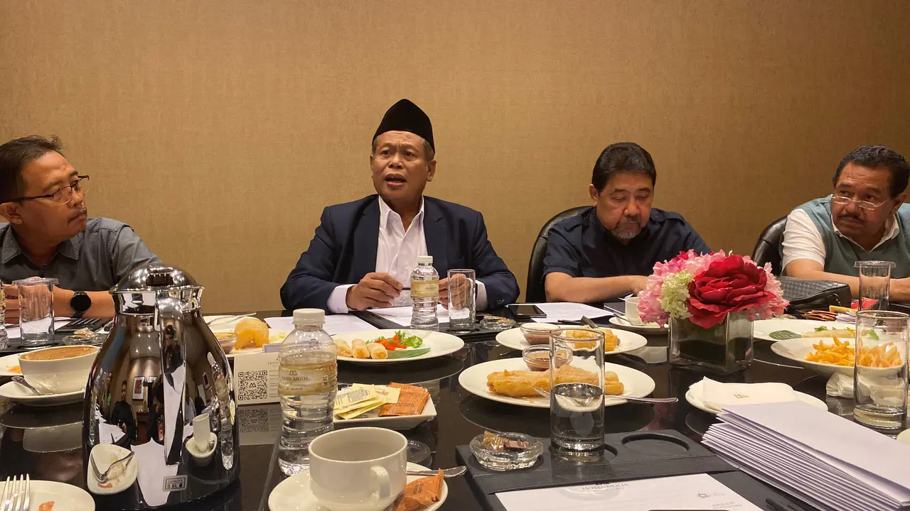 Pembina Jami'iyah Lil Maslahati Ummah, Najib Salim Attamimi, Ketua Dewan Nasional SETARA Institute Hendardi, dan Wakil Ketua Umum Majelis Ulama Indonesia (MUI) Pusat Marsudi Syuhud