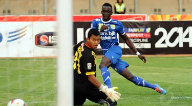 Persib Bandung sukses menghajar Barito Putera 3-1 di Stadion Si Jalak Harupat, (10/6/2014). (Liputan6.com/Helmi Fithriansyah)